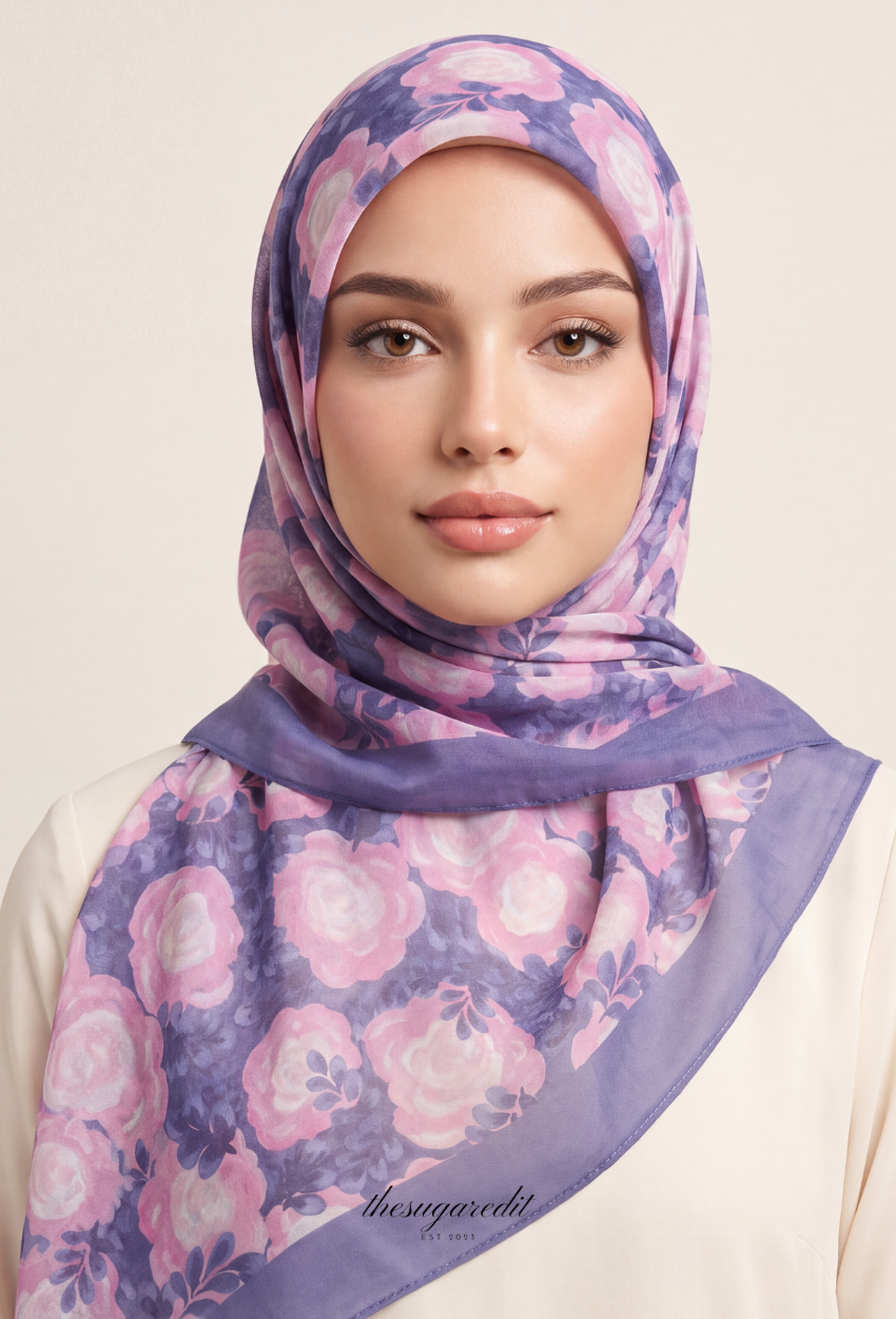 TSE BloomInvitation Japanese Cotton Voile Square - BoraBora