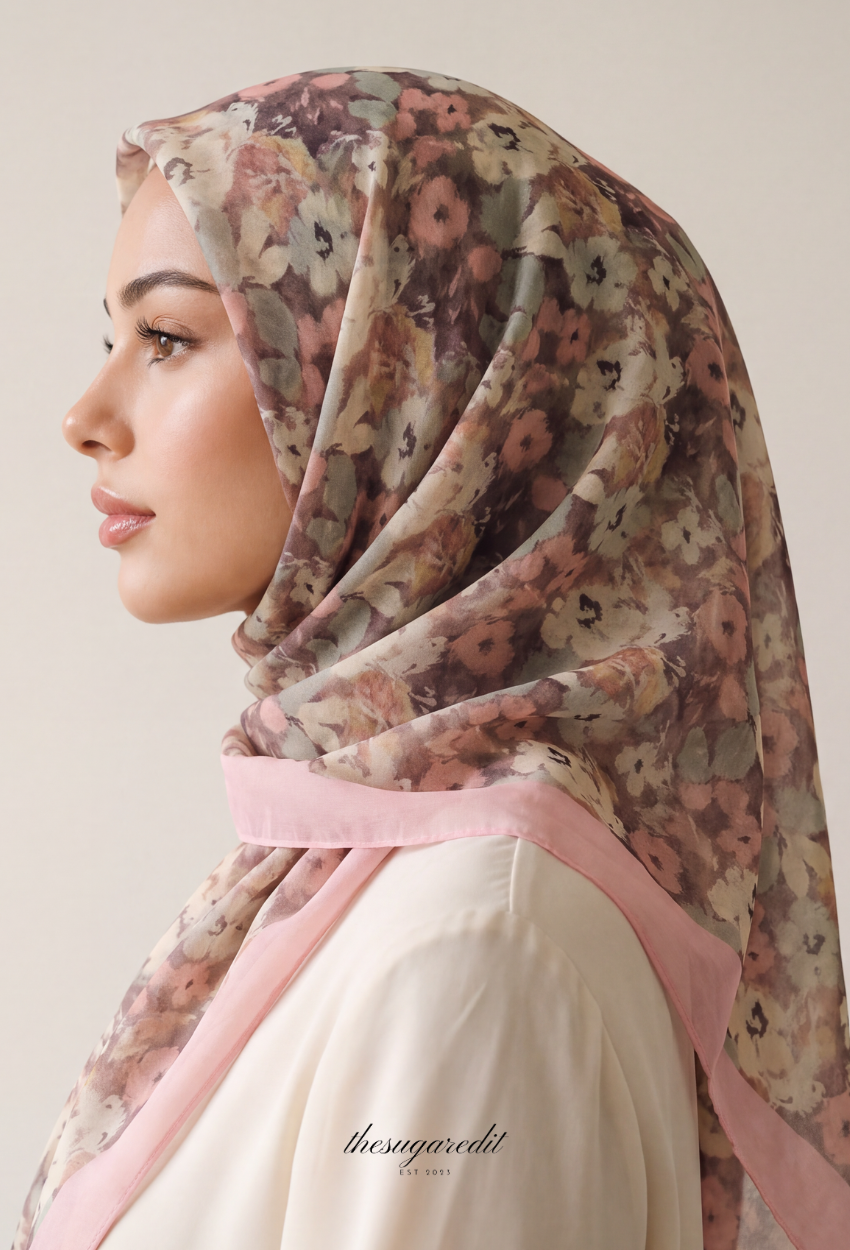 TSE BloomInvitation Japanese Cotton Voile Square - Palawan