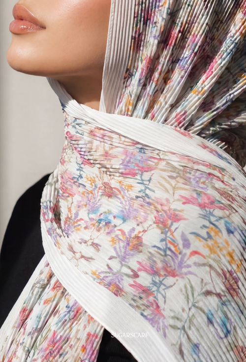 Fall In Love Wide Ultra Fine Pleated Shawl Ironless · in Whimsy