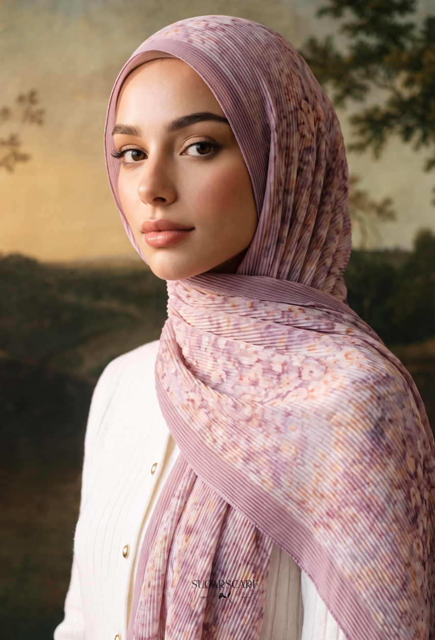 Fall In Love Wide Ultra Fine Pleated Shawl Ironless · in Ilani