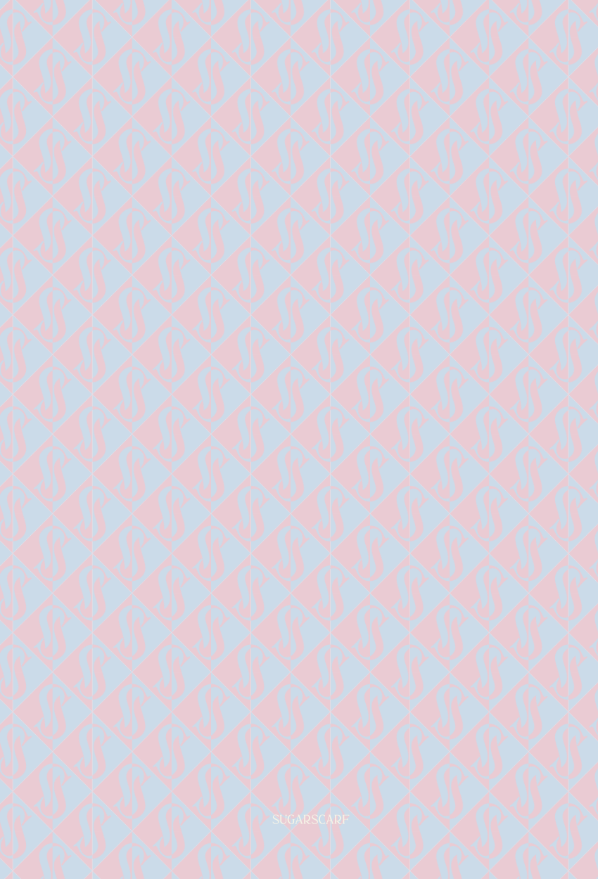 SS Monogram Japanese Voile In SparkleSoda