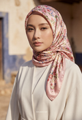 Eid Bloom 2026 Scarves Mixed Satin Square in Paula