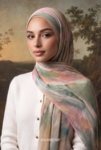 Fall In Love Wide Ultra Fine Pleated Shawl Ironless · in Raya