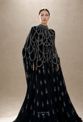 Hailey Crystal Beads Drape In Black