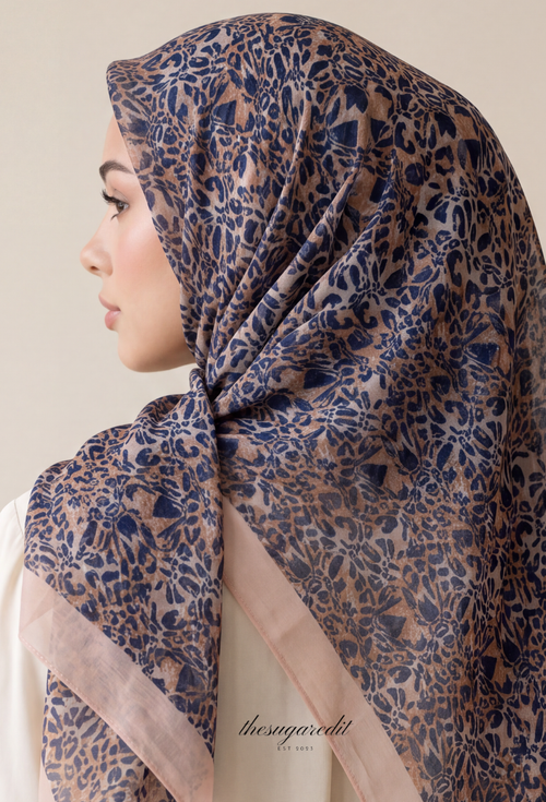 TSE BloomInvitation Japanese Cotton Voile Square - Olia