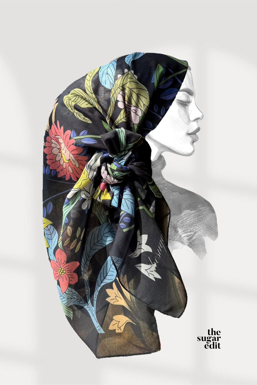 YES DEFECT - TSE Bawal Awan Square Scarf Erina