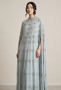 Inara Crystal Beads Drape In Dusty Blue