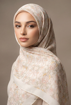 TSE BloomInvitation Japanese Cotton Voile Square - Louise