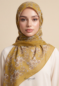 TSE BloomInvitation Japanese Cotton Voile Square - Palma