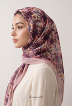 TSE BloomInvitation Japanese Cotton Voile Square - Mabul