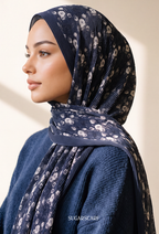 Fall In Love Wide Ultra Fine Pleated Shawl Ironless · in MidnightFlora