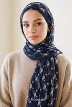 Fall In Love Wide Ultra Fine Pleated Shawl Ironless · in MidnightFlora