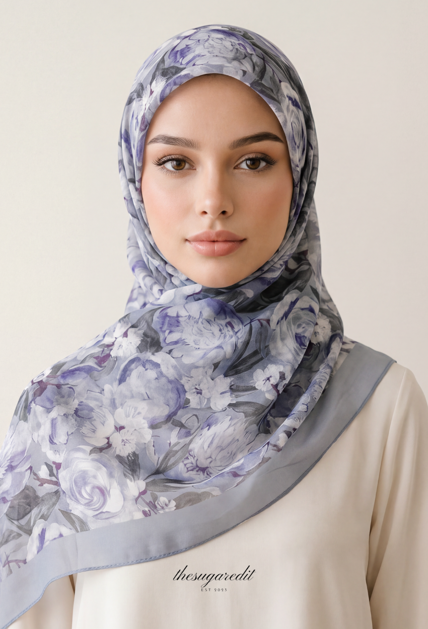 TSE BloomInvitation Japanese Cotton Voile Square - Soneva