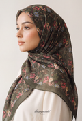 TSE BloomInvitation Japanese Cotton Voile Square - Leena