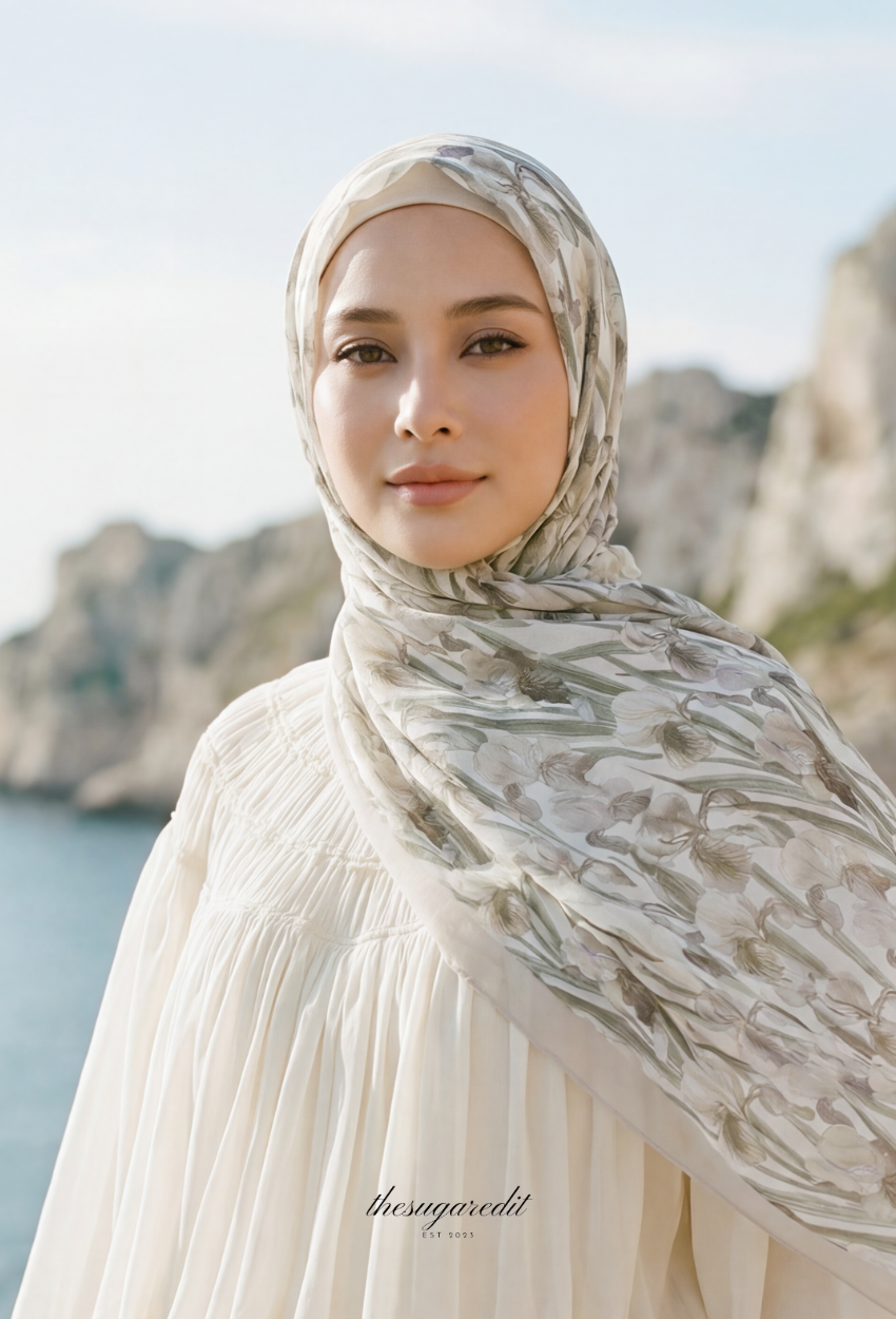 TSE BloomInvitation Japanese Cotton Voile Square Dalila