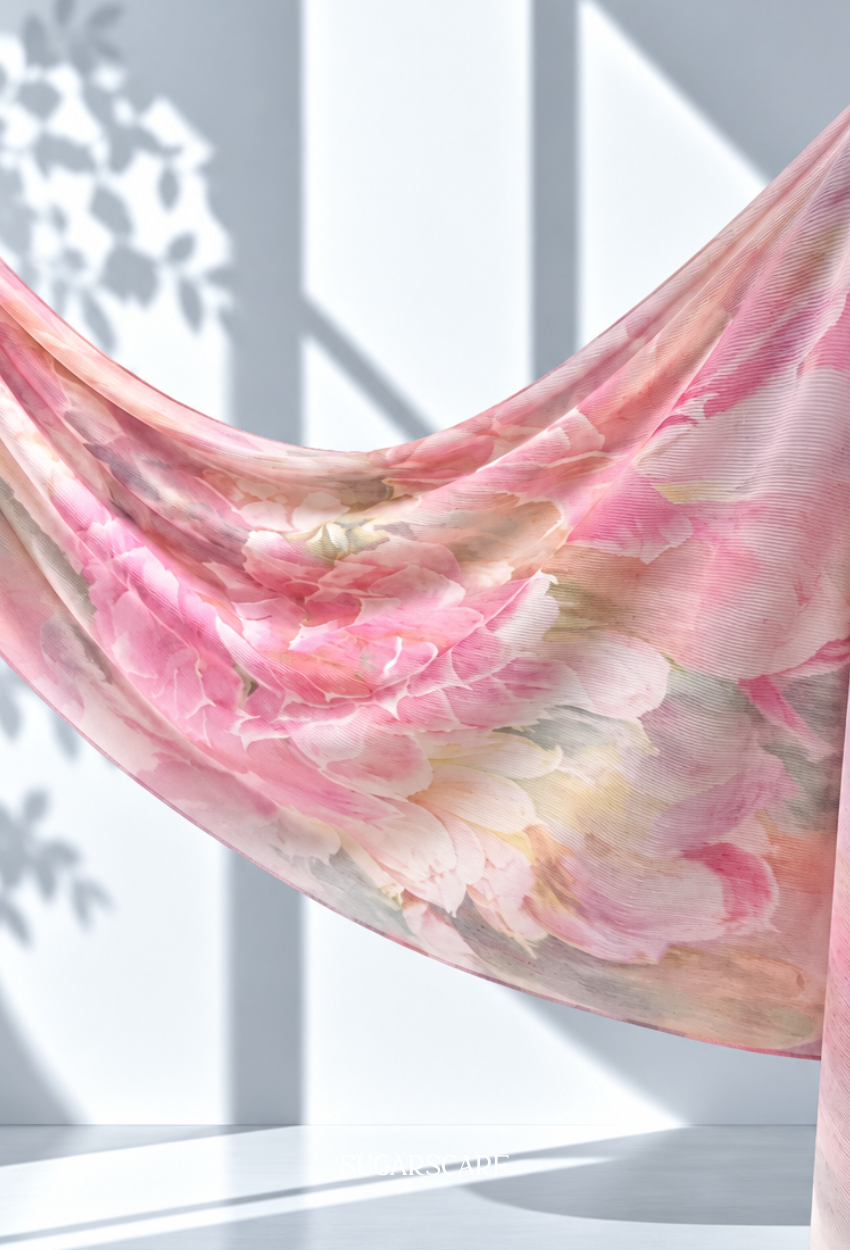 Fall In Love Wide Ultra Fine Pleated Shawl Ironless · in Alora