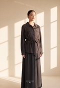 Andrea Tencel Set In Dark Gray