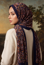 Fall In Love Wide Ultra Fine Pleated Shawl Ironless · in Iris