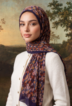 Fall In Love Wide Ultra Fine Pleated Shawl Ironless · in Iris