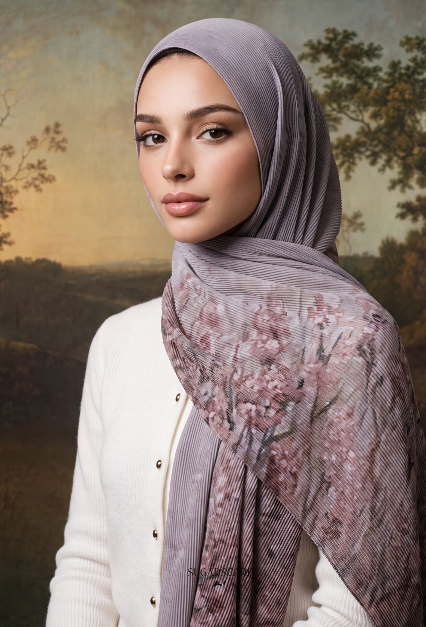 Fall In Love Wide Ultra Fine Pleated Shawl Ironless · in Deana