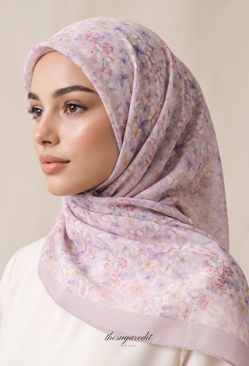 TSE BloomInvitation Japanese Cotton Voile Square - Zephyra