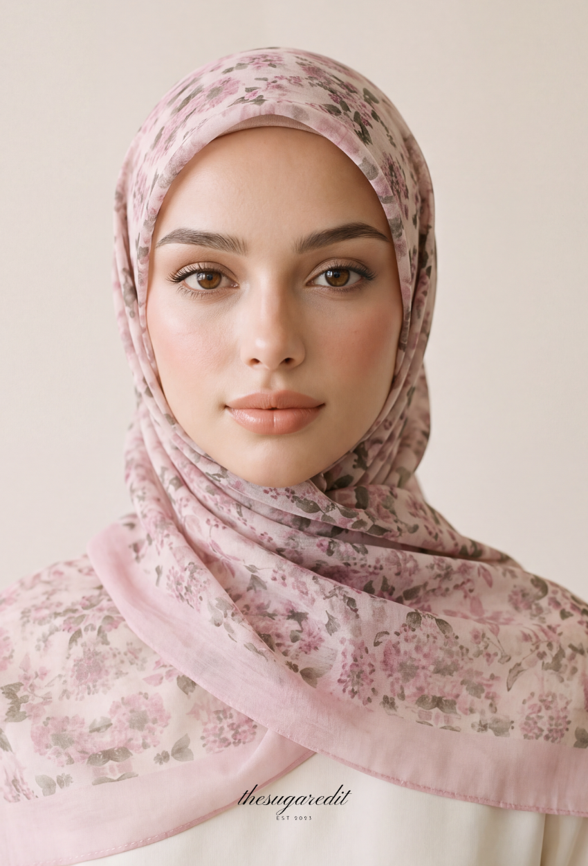 TSE BloomInvitation Japanese Cotton Voile Square - Ambra