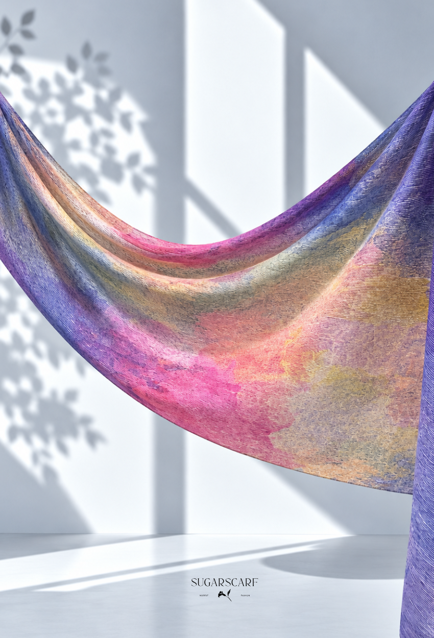 Fall In Love Wide Ultra Fine Pleated Shawl Ironless · in Fairy