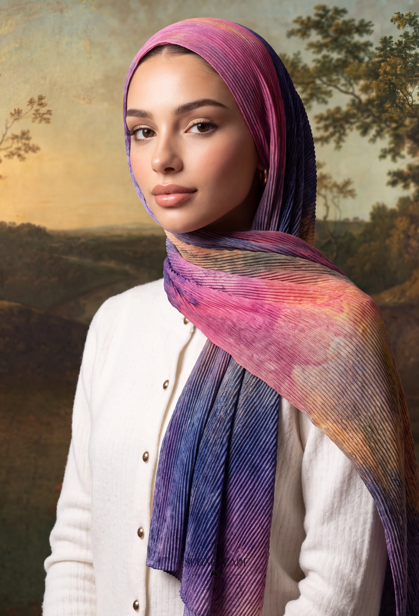 Fall In Love Wide Ultra Fine Pleated Shawl Ironless · in Fairy
