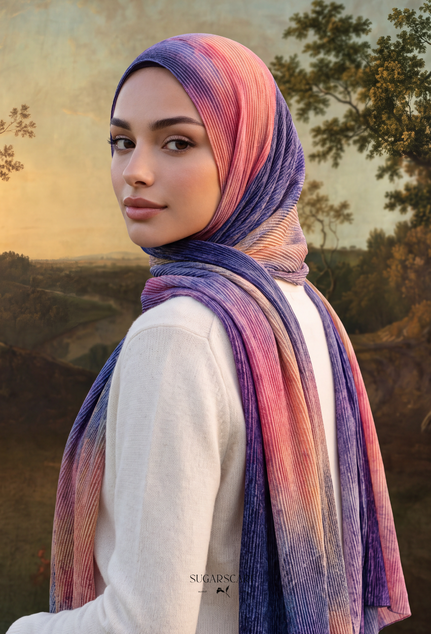 Fall In Love Wide Ultra Fine Pleated Shawl Ironless · in Fairy