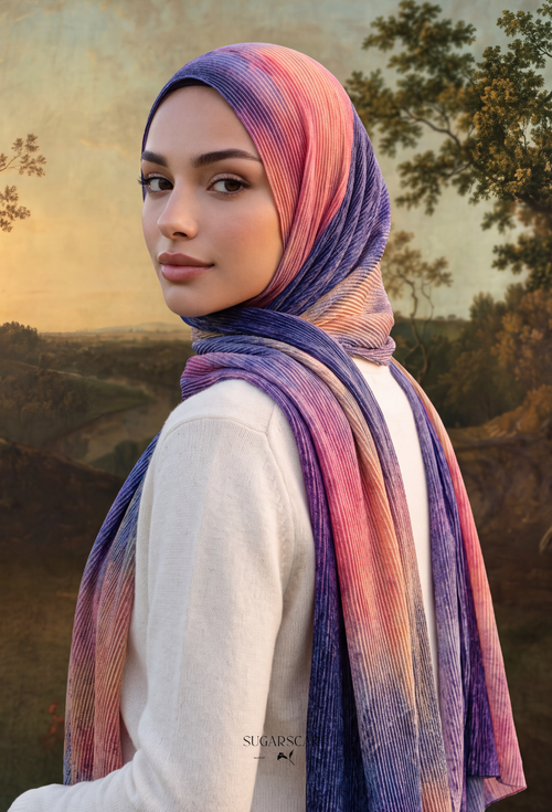 Fall In Love Wide Ultra Fine Pleated Shawl Ironless · in Fairy