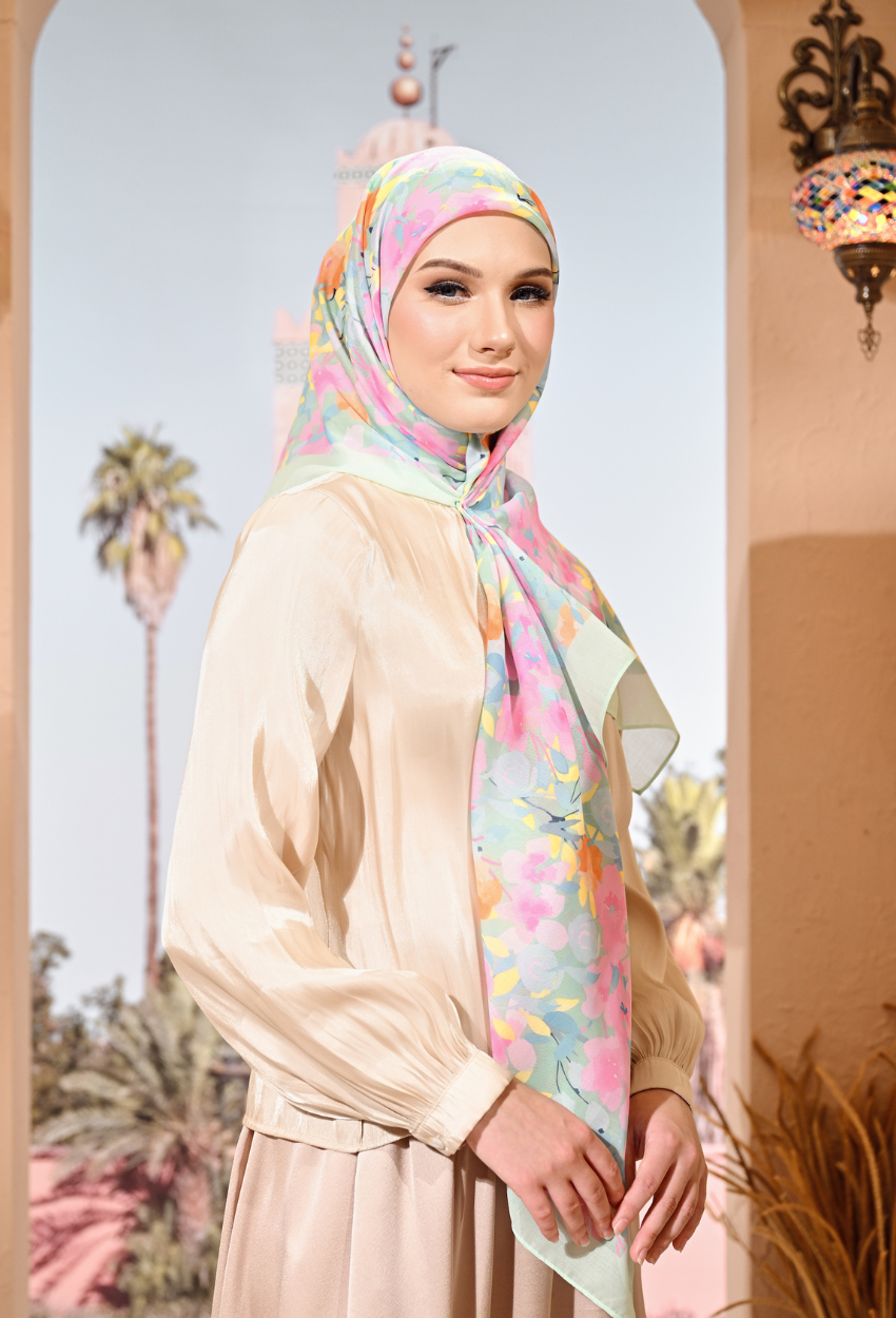 YES THESUGAREDIT Jasmine Collection French Cotton Bawal ( GRACEFUL )