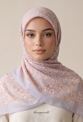 TSE BloomInvitation Japanese Cotton Voile Square - Rain