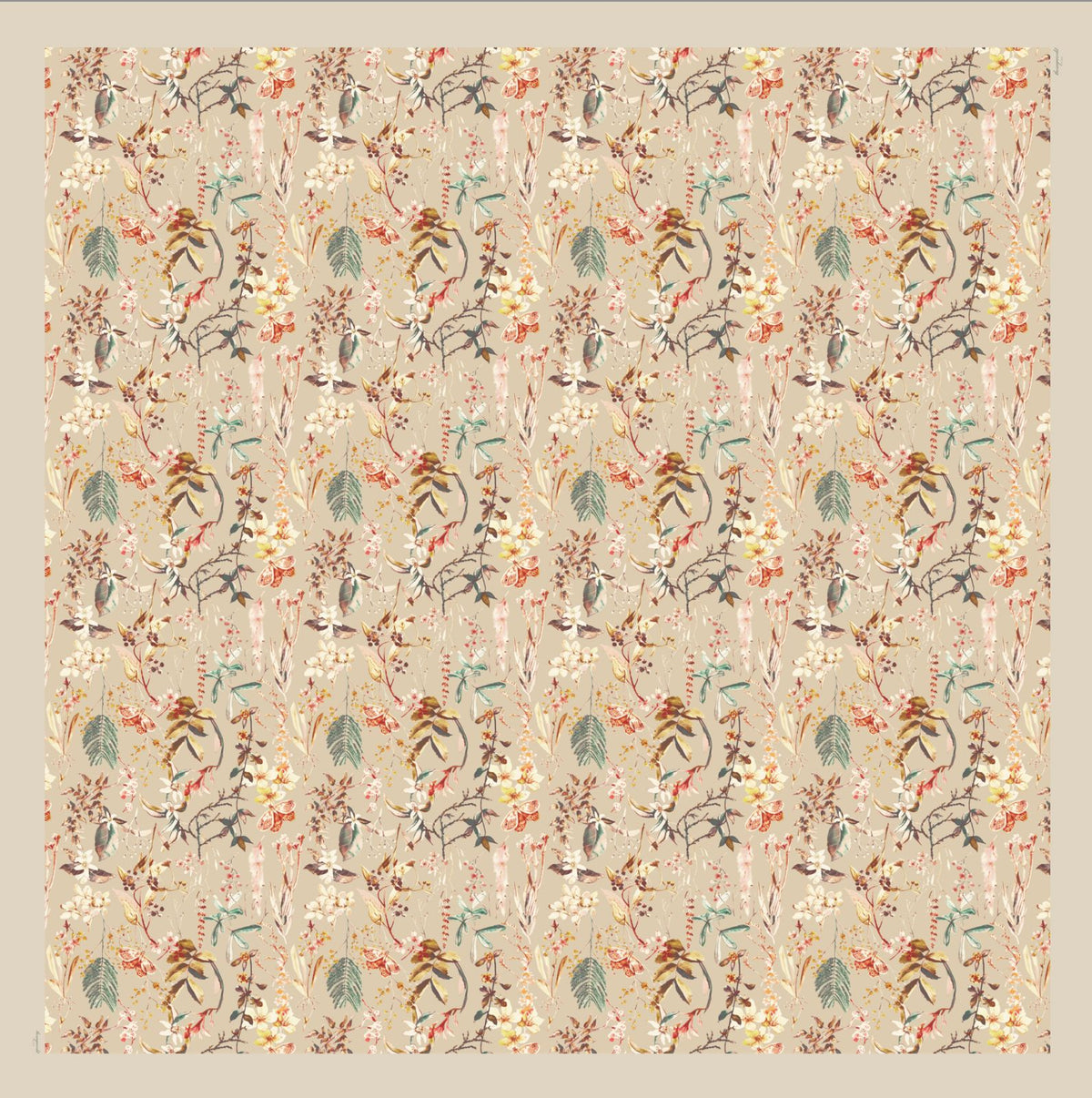 TSE BloomInvitation Japanese Cotton Voile Square - Budapest