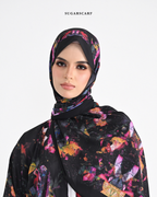 YES DEFECT - Korean Chiffon Long Shawl (She is in the Bloom) in Yuna