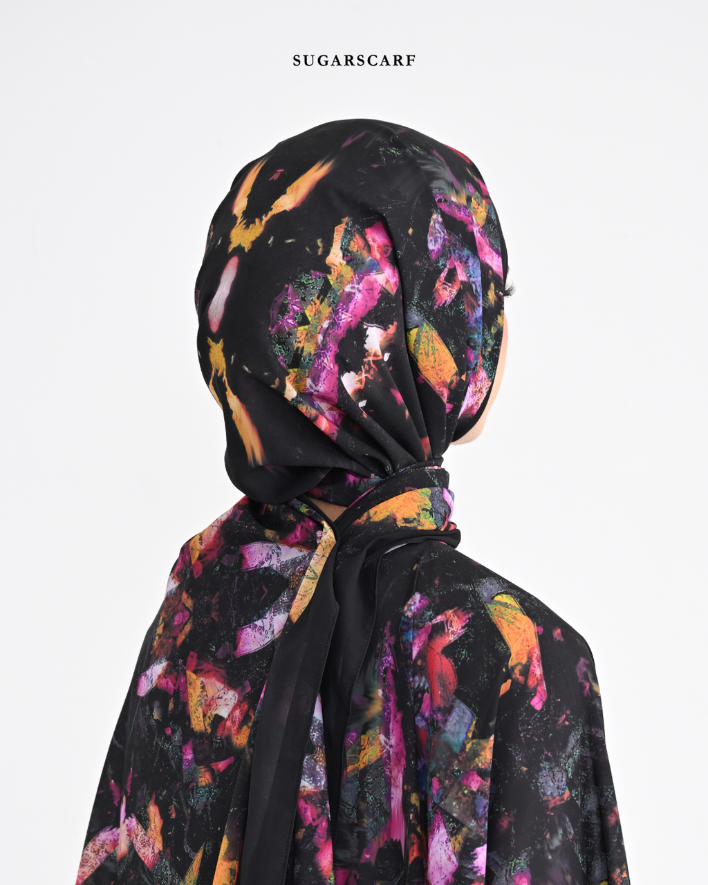YES DEFECT - Korean Chiffon Long Shawl (She is in the Bloom) in Yuna