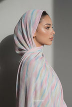 Fall In Love Wide Ultra Fine Pleated Shawl Ironless · in Alessia