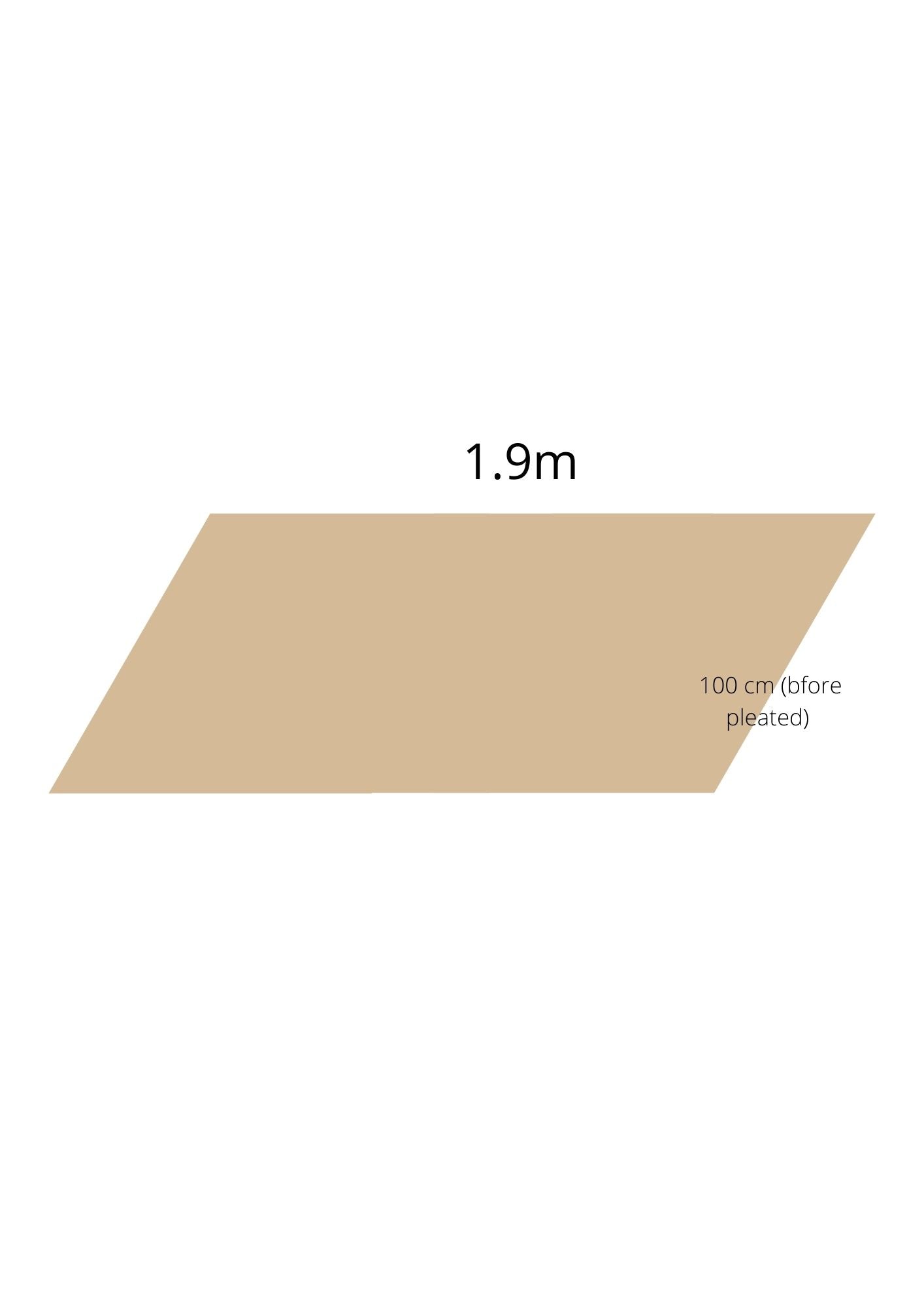 Breeze Plain Wide Full Pleats Shawl In Sand Beige