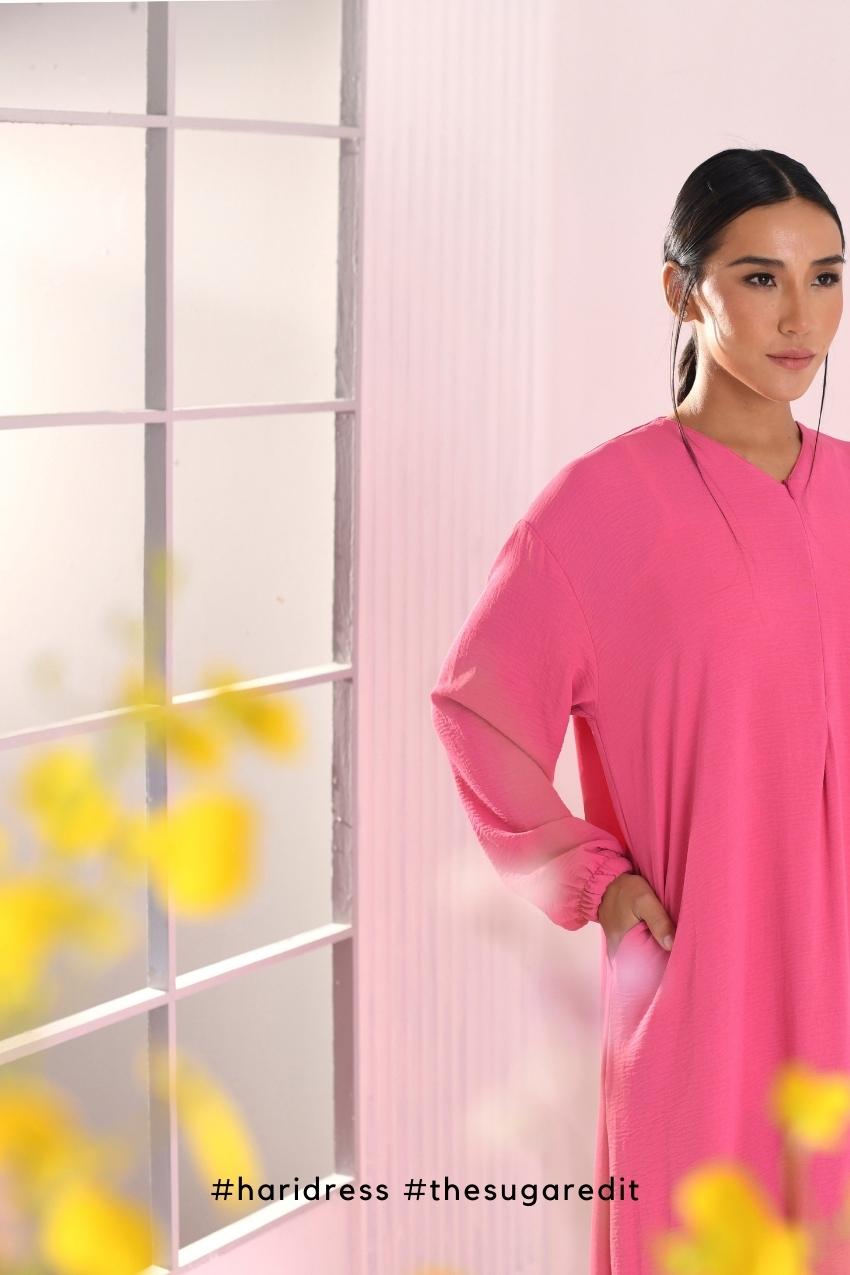 Ha-Ri Dress in Loving Pink
