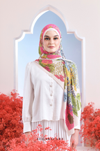 (SAMPLE) ( Full Wide Pleats Shawl ) Garden of Hurrem Bloom in ( CEMILE )