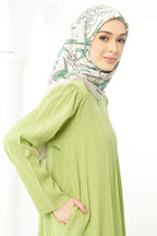 [ Ironless ] TheSugarEdit Bea Dress - Apple Green