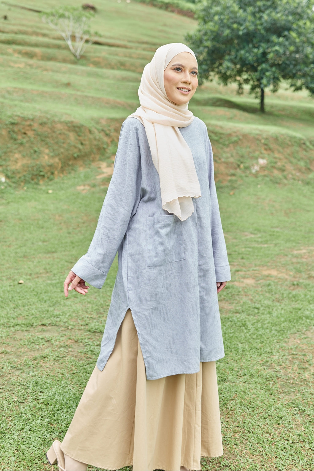 Kira Oversized Cotton Long Top