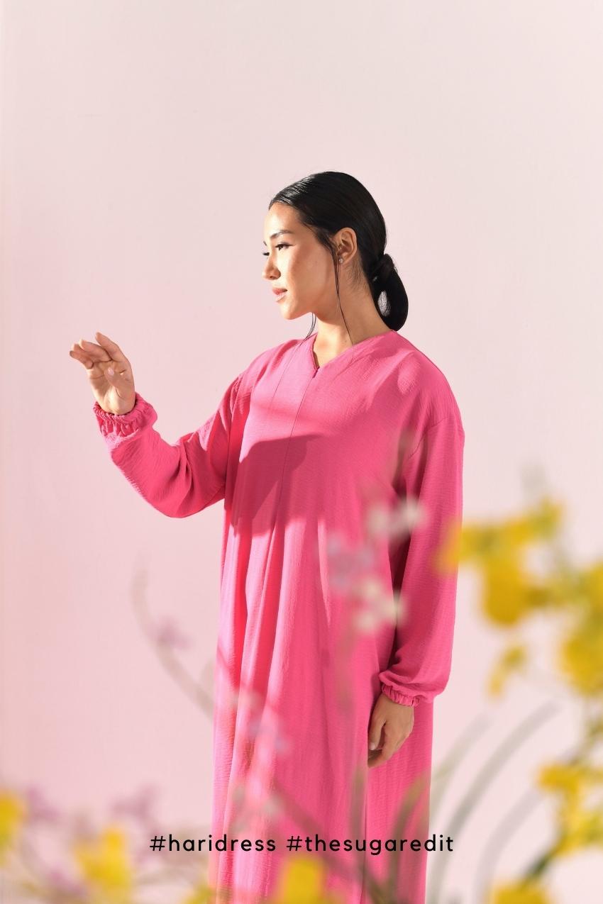 Ha-Ri Dress in Loving Pink