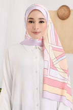 YES LIMITED EDITION ( Long Scarf ) RONA Shawl Mixed Satin Silk  ( Kak Su )