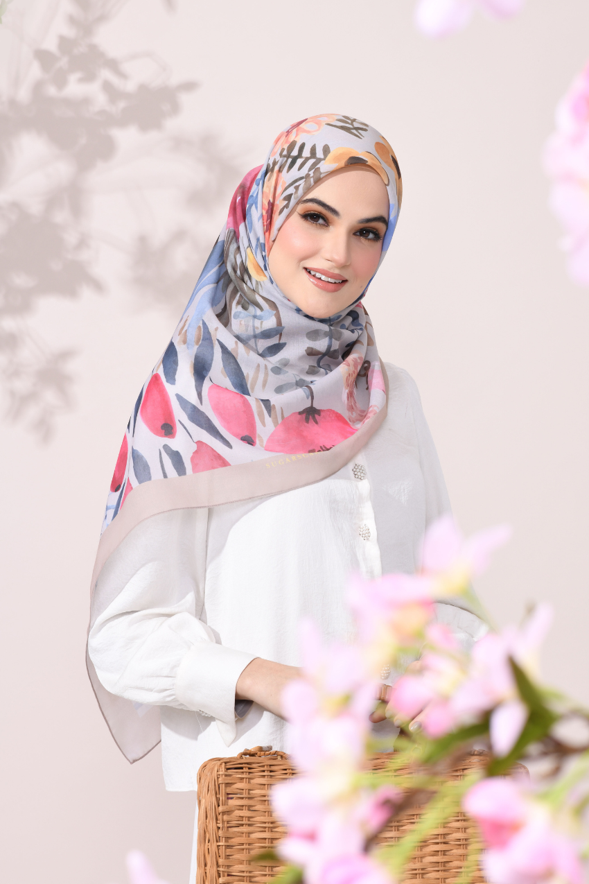YES DEFECT -  ( Square Scarf ) Sweetheart in Cotton Bawal (Friendship)