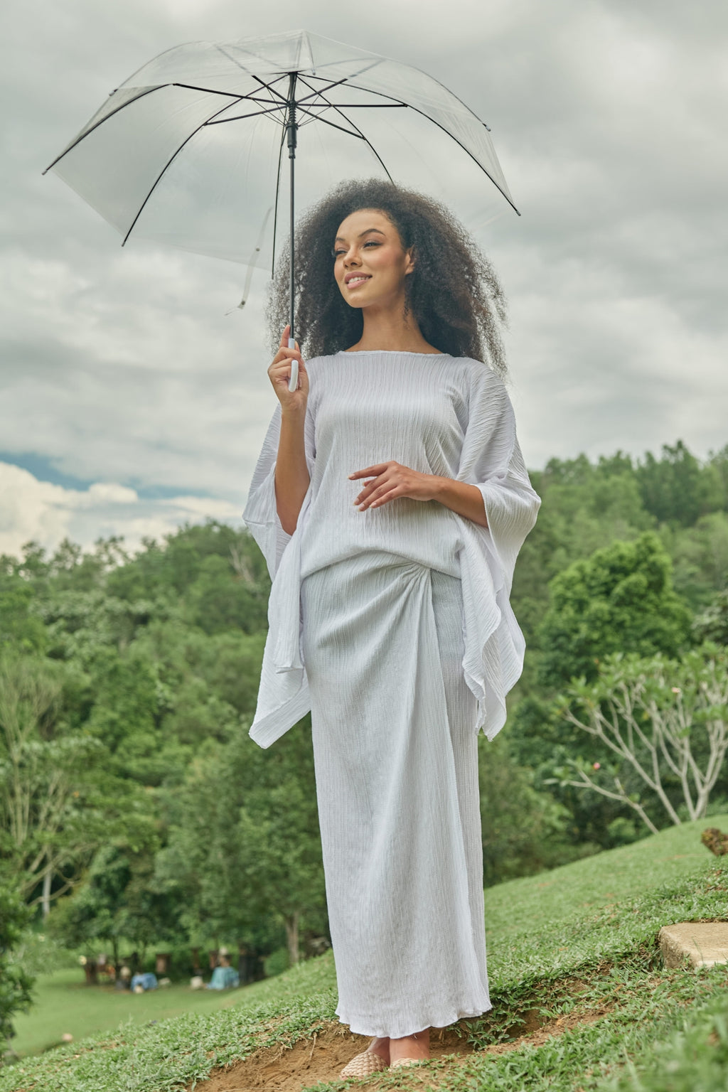 Anya Kaftan Set ( Kaftan Top & Instant Pareo Skirt - Two-Piece Set )