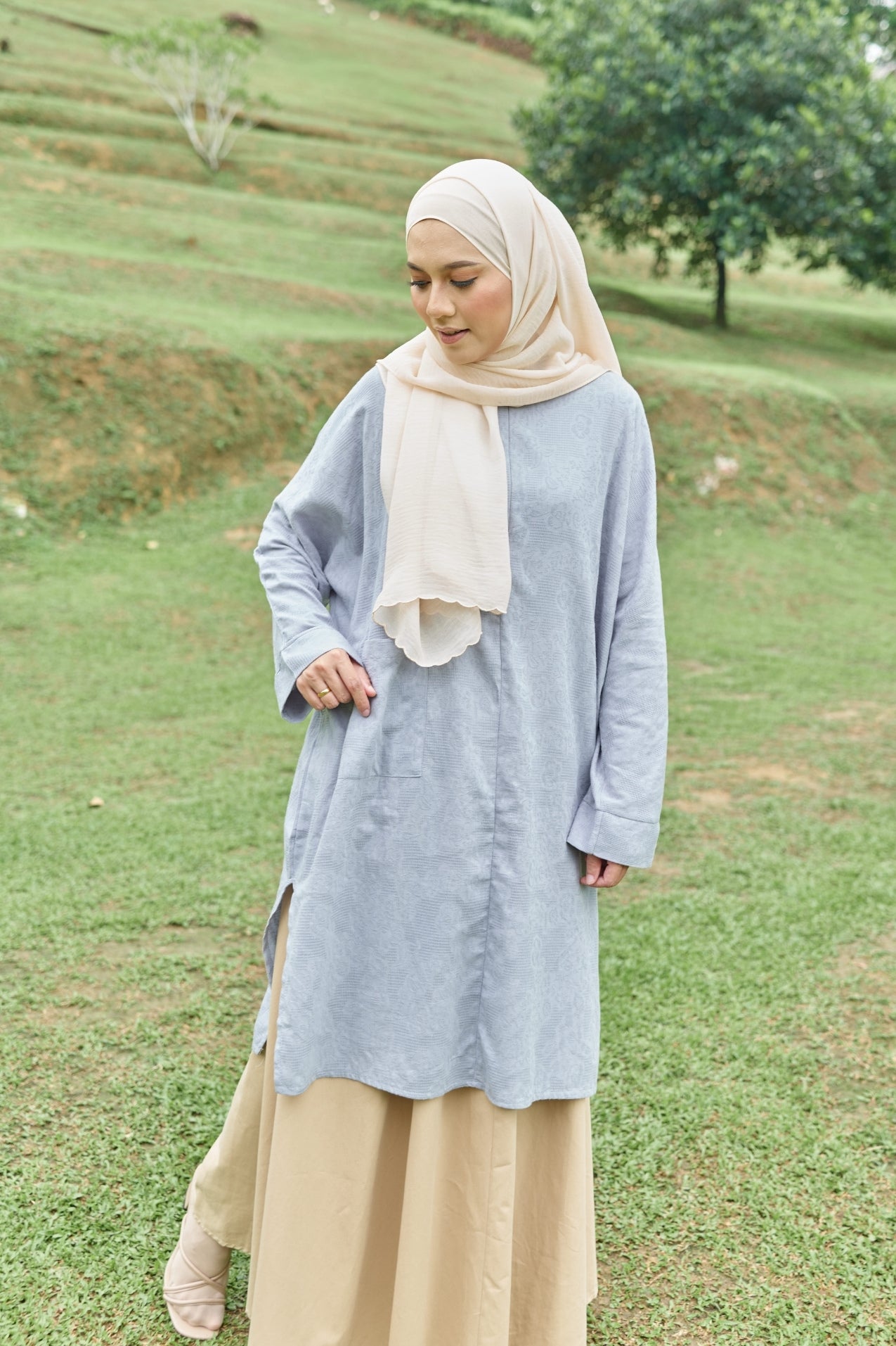 Kira Oversized Cotton Long Top
