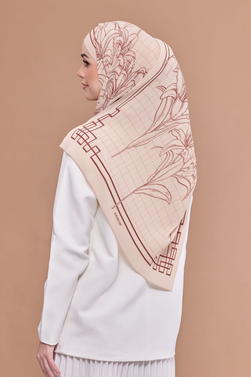 ( Full Wide Pleats Shawl ) Andalusia Flower ( GLO-TWINS )