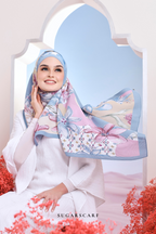 (SAMPLE) ( Full Wide Pleats Shawl ) Garden of Hurrem Bloom in ( NADINE )