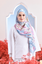 (SAMPLE) ( Full Wide Pleats Shawl ) Garden of Hurrem Bloom in ( NADINE )