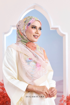 YES ( Japanese Voile Vol2 Square Scarf ) Garden of Hurrem Bloom in ( ELYA )